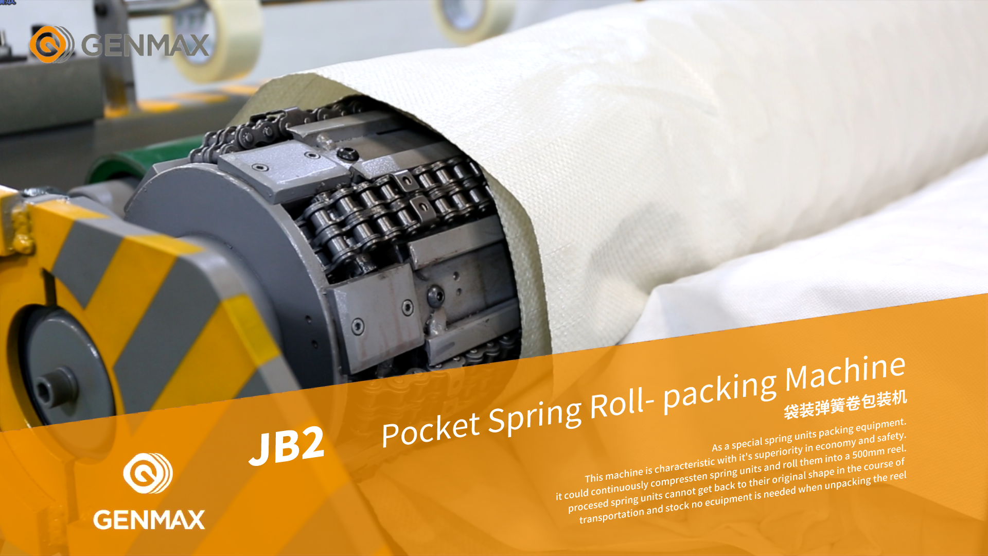 Machine à emballer les rouleaux de printemps de poche JB2