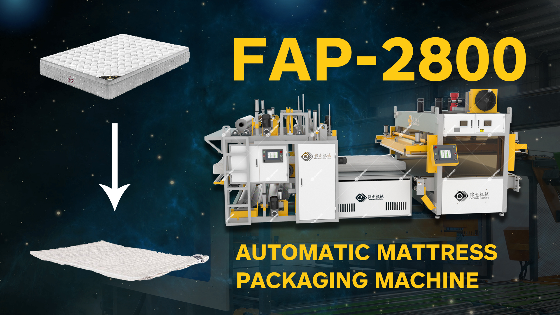 FAP 2800 Machine d'emballage automatique de matelas 