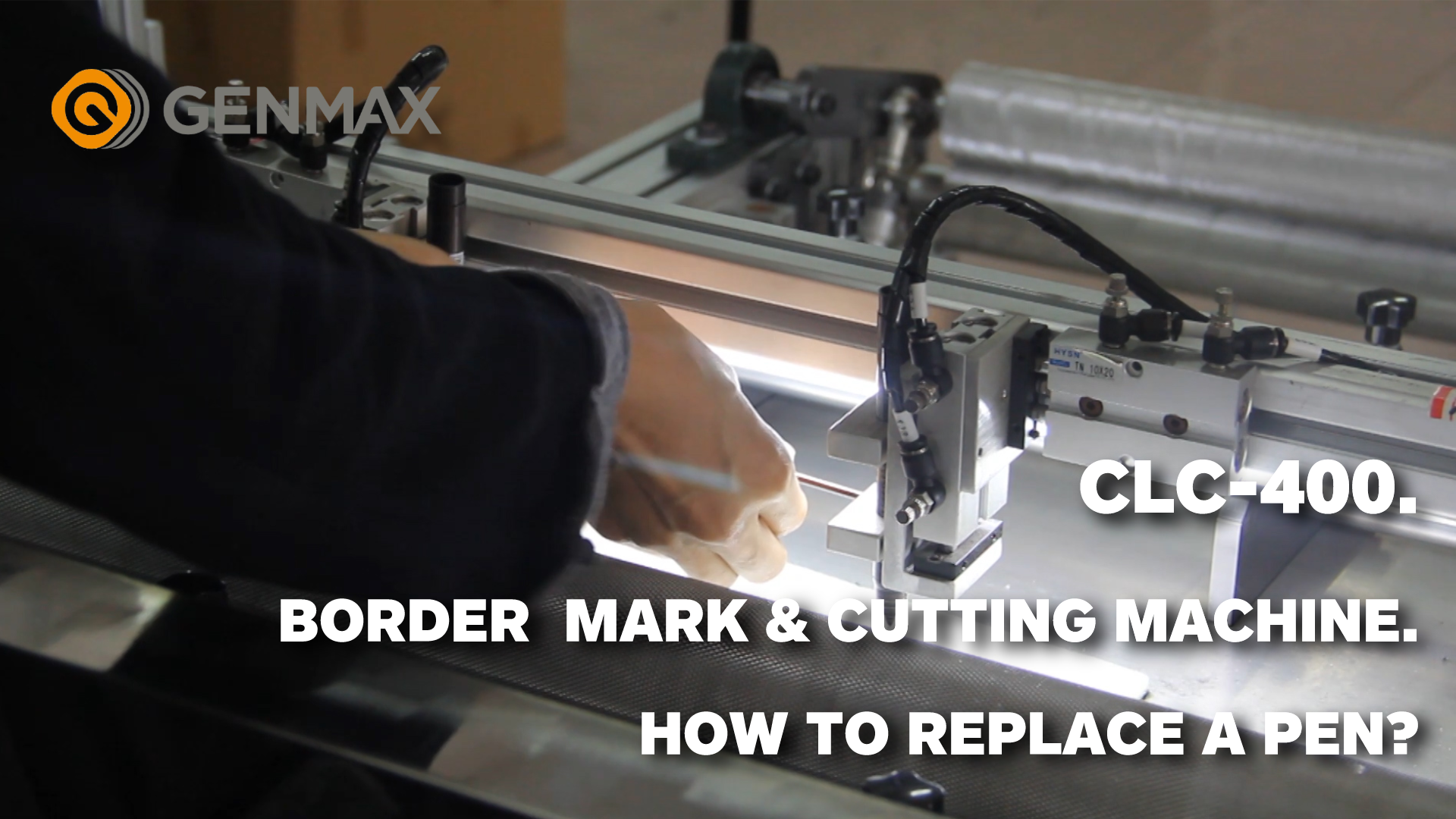 CLC-400Border Mark & ​​Cutting Machine.Comment remplacer un stylo ?